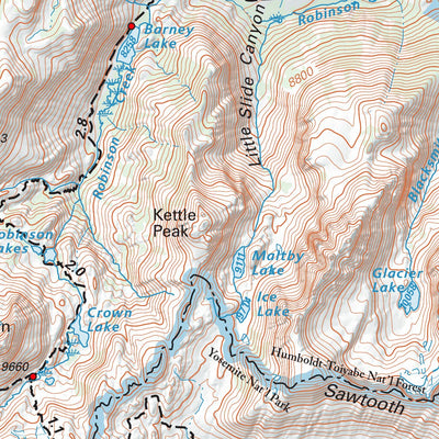 Tom Harrison Maps Hoover Wilderness digital map