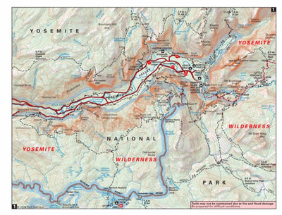 John Muir Trail Map #1 Preview 1