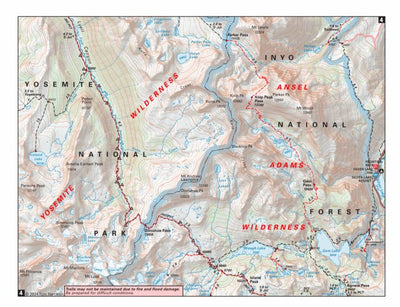 John Muir Trail Map #4 Preview 1