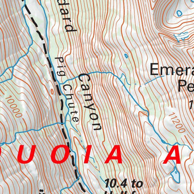 John Muir Trail Map #9 Preview 3