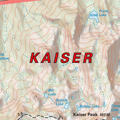 Tom Harrison Maps Kaiser Wilderness digital map