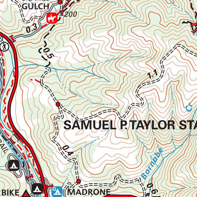Tom Harrison Maps Samuel P Taylor State Park digital map
