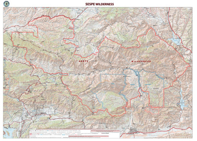 Tom Harrison Maps Sespe Wilderness digital map