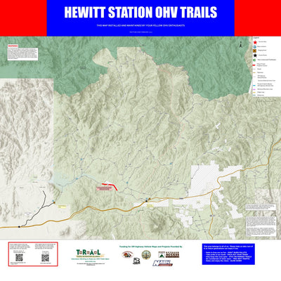 Tonto Recreation Alliance Tonto National Forest - Hewitt Station OHV Trails digital map