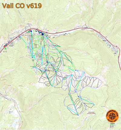 Vail Colorado Ski Lifts and Runs Preview 1