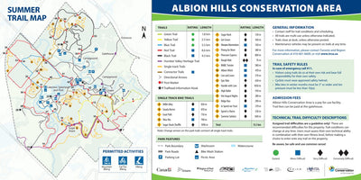 Toronto and Region Conservation Authority Albion Hills Conservation Area digital map