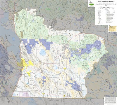 Touch Some Grass Maps LLC Oregon Hunting - Klamath Falls Unit 32 digital map