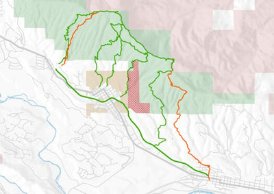 Towns to Teanaway Towns to Teanaway: Summer System digital map