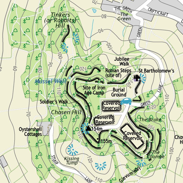 Churchdown, England Map by Townsend Cartography and Design | Avenza Maps