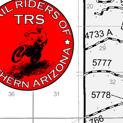 Trail Riders of Southern Arizona Patagoina A East Loop digital map