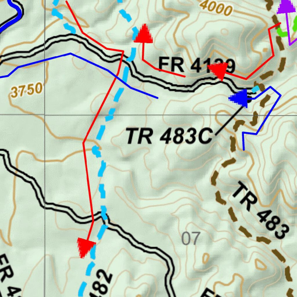 Red Spring Big Loop Map by Off Road Motorcycle Club Avenza Maps