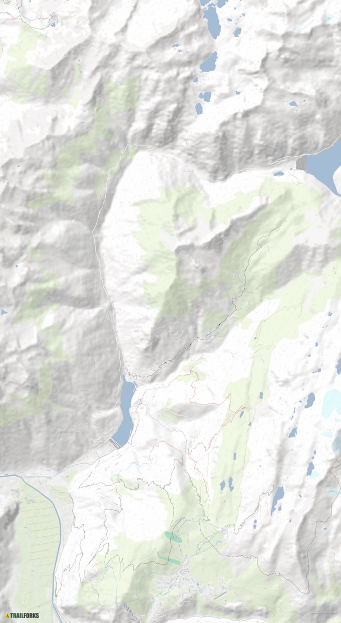 Trail map Alpe d'Huez