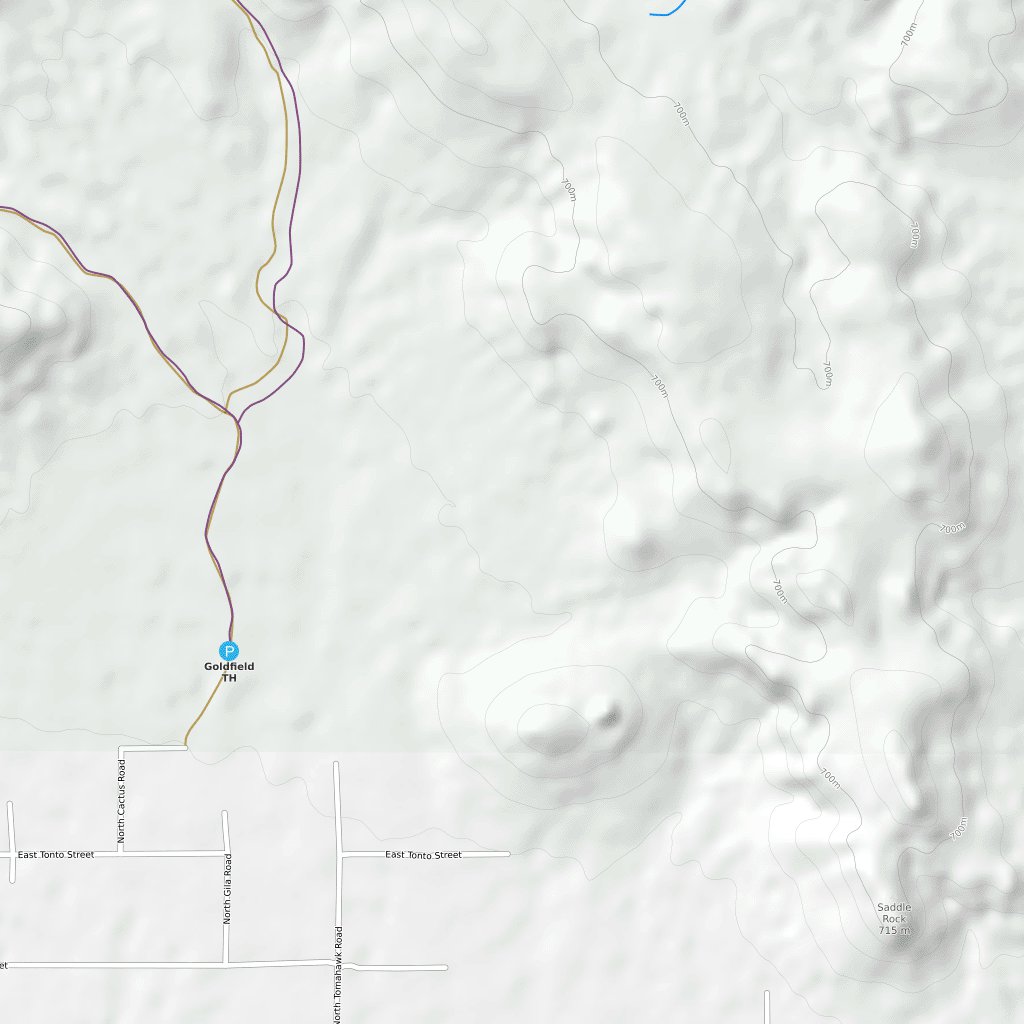 Apache Junction Mountain Bike Trails Map by Trailforks Avenza Maps