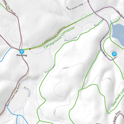 Trailforks Bent Creek Mountain Bike Trails digital map