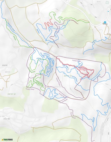 Trailforks Horashim Mountain Bike Trails digital map