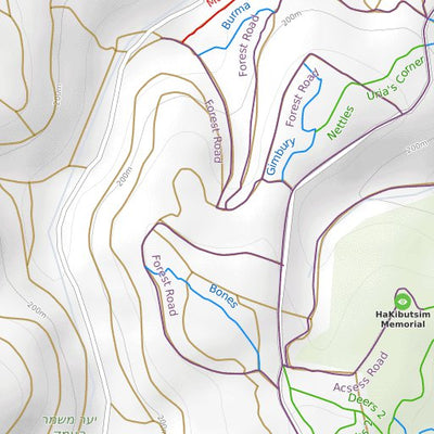 Trailforks Mishmar HaEmek Mountain Bike Trails digital map