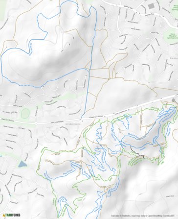 Trailforks Queanbeyan Mountain Bike Trails digital map