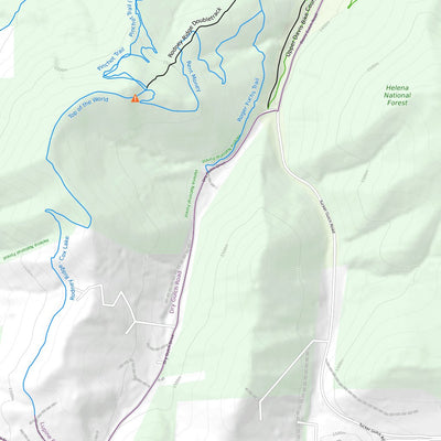 Trailforks South Hills Mountain Bike Trails digital map