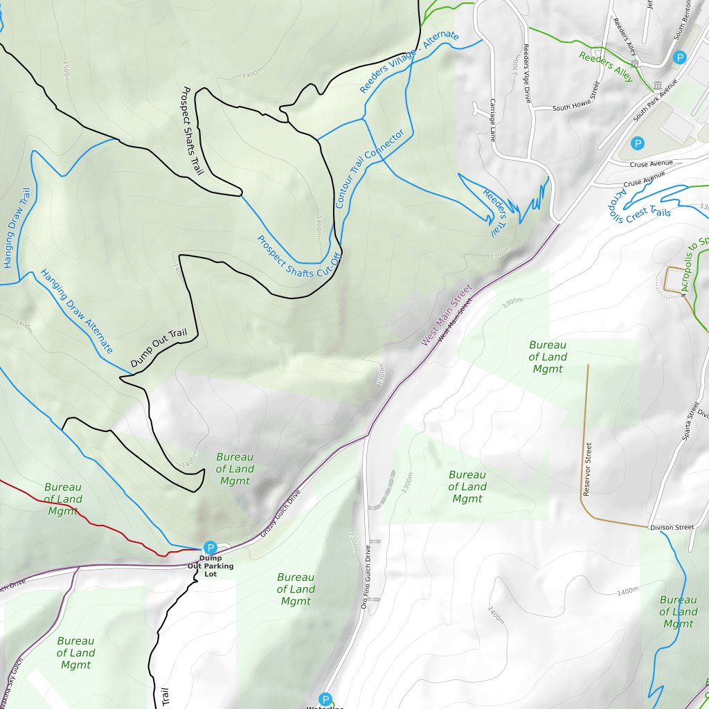 South Hills Mountain Bike Trails Map by Trailforks | Avenza Maps