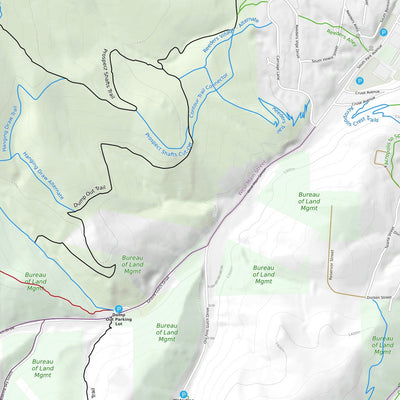 Trailforks South Hills Mountain Bike Trails digital map