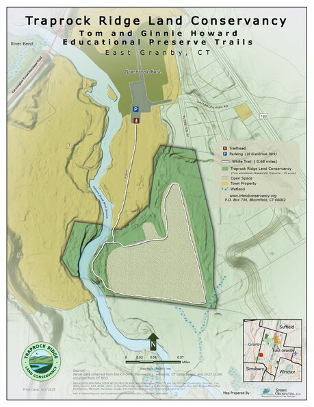 TRLC Tom and Ginnie Howard Educational Preserve Trails Map by Traprock ...