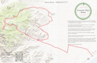 Trusted Trail Maps Inc. Amasa Basin OHV Trail - Millard CO UT digital map