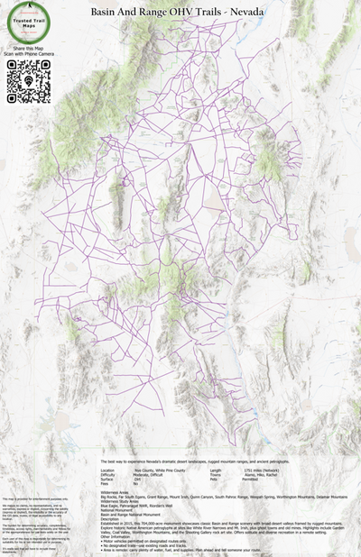 Basin and Range Monument OHV Trails - Nevada Preview 1