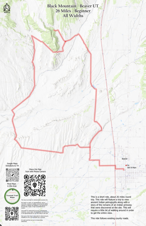 Black Mountain - Beaver UT Map by Trusted Trail Maps Inc. | Avenza Maps