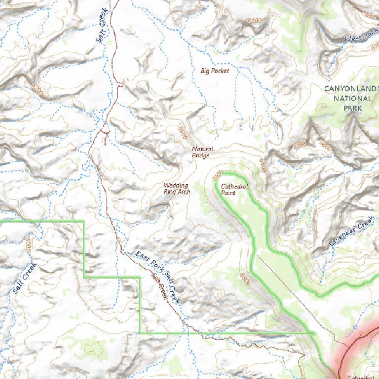 Beef Basin Ruin Park - San Juan CO UT Map by Trusted Trail Maps Inc ...