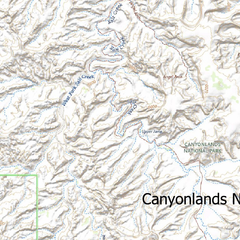 Beef Basin Map Beef Basin Ruin Park - San Juan CO UT Map by Trusted Trail Maps Inc ...