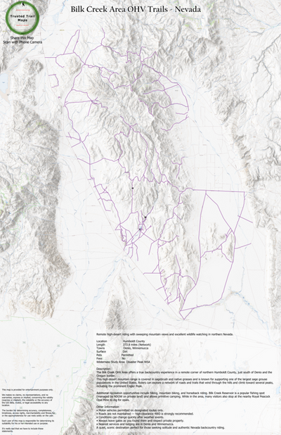 Bilk Creek Area OHV Trails - Nevada Preview 1