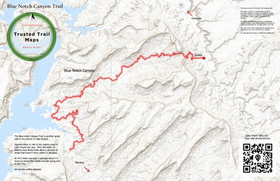 Trusted Trail Maps Inc. Blue Notch Canyon - Ticaboo Utah digital map