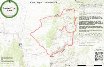 Trusted Trail Maps Inc. Casto Canyon 50