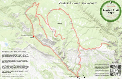 Trusted Trail Maps Inc. Charlie Park - Vernal - Uintah CO UT digital map