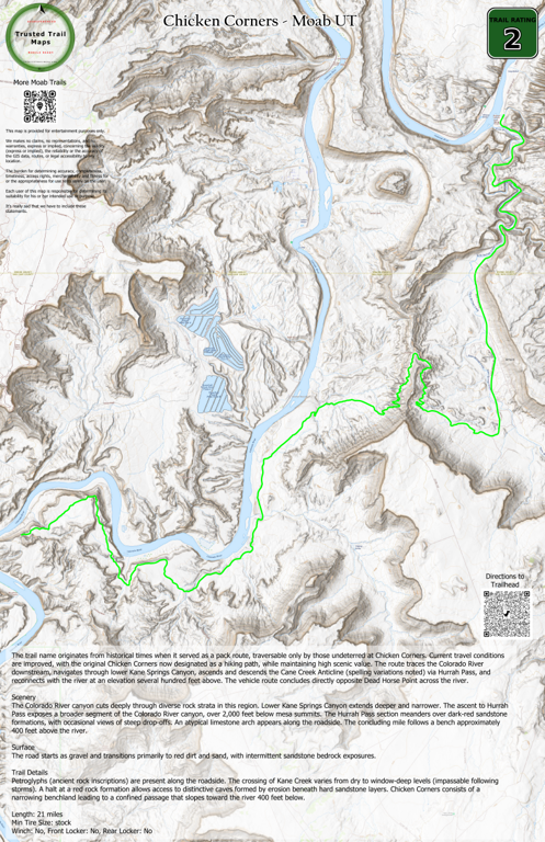 Chicken Corners - Rated 2 Map by Trusted Trail Maps Inc. | Avenza Maps