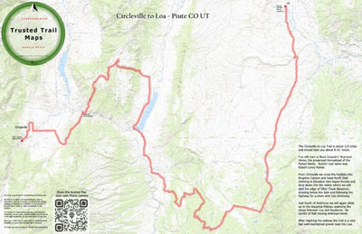 Trusted Trail Maps Inc. Circleville to Loa - Piute CO UT digital map