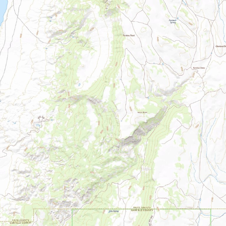 Circleville to Loa - Piute CO UT Map by Trusted Trail Maps Inc ...