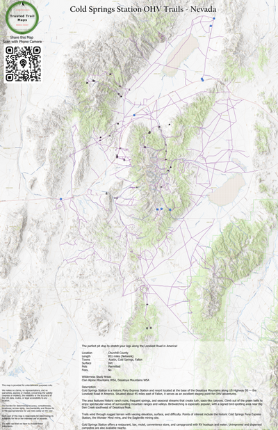Cold Springs Station OHV Trails - Nevada Preview 1