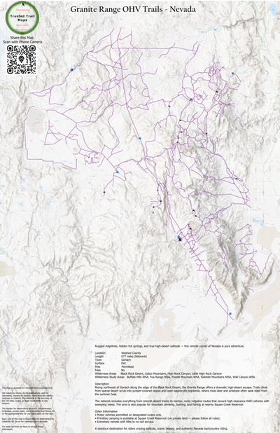 Granite Range OHV Trails - Nevada Preview 1