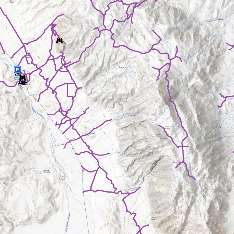 Trail Map Difficulty Ranges Granite Range OHV Trails - Nevada Map by Trusted Trail Maps Inc ...