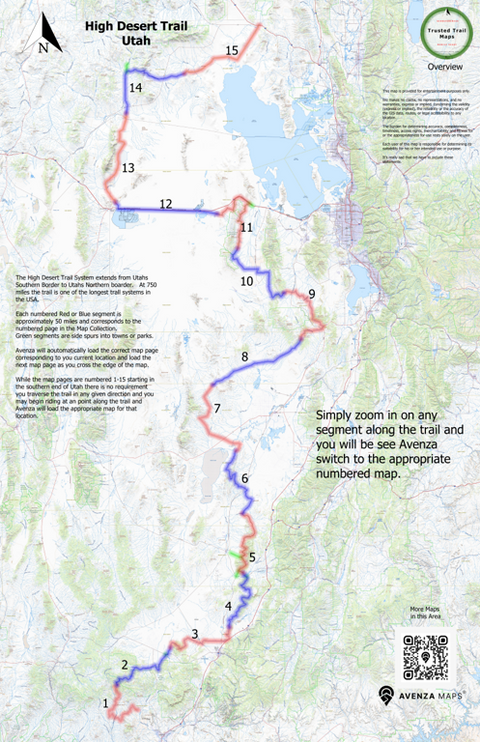 High Desert Trail 750 mile Overview Preview 1