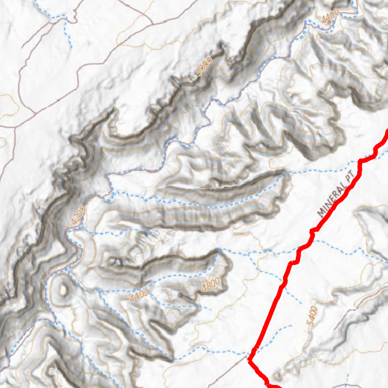 Hell Roaring Rim - Rated 3 Map by Trusted Trail Maps Inc. | Avenza Maps