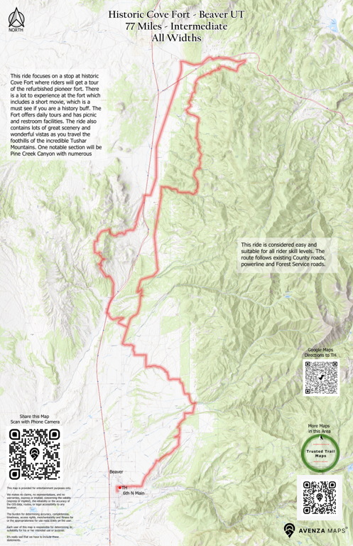 Historic Cove Fort - Beaver UT Map by Trusted Trail Maps Inc. | Avenza Maps