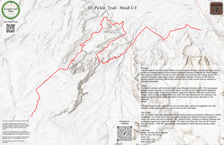 3D, Pickle Trails - Rated 7 Map by Trusted Trail Maps Inc. | Avenza Maps