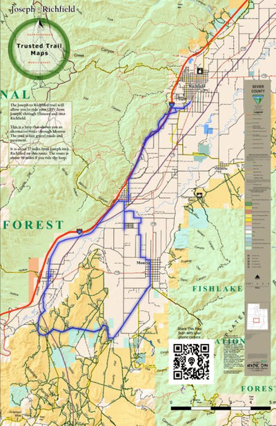 Trusted Trail Maps Inc. Joseph - Richfield Utah digital map