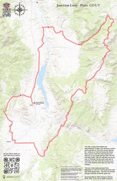 Junction Loop - Paiute Trail UT Map by Trusted Trail Maps Inc. | Avenza ...