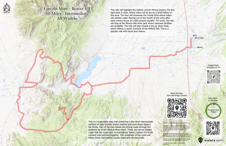 Lincoln Mine - Beaver UT Map by Trusted Trail Maps Inc. | Avenza Maps