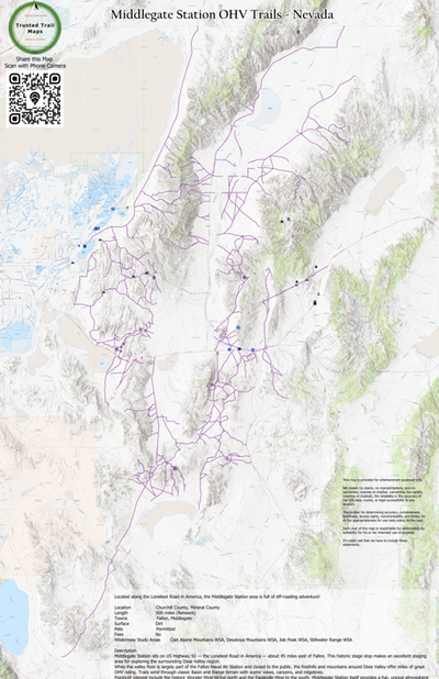 Middlegate Station OHV Trails - Nevada Preview 1