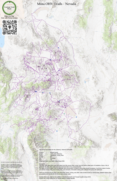 Mina area OHV Trails - Nevada Preview 1