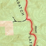 Trusted Trail Maps Inc. Mount Pleasant Loop - Arapeen Trails Utah digital map